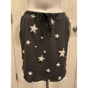 Sundry Dark Blue W/ White Star Pattern Skirt, Size Small (1)